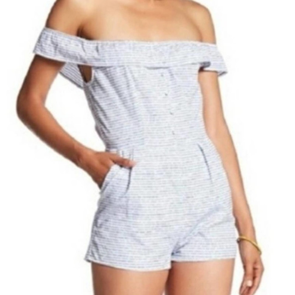 Romeo + Juliet Couture Striped Romper